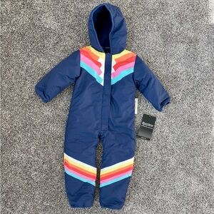 Tipsy Elves Kids Full Body Performance Snowsuit , Blue+Red size 3T